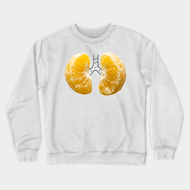 Lungs of tangerine Crewneck Sweatshirt by cintascotch